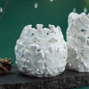 White Acorn Leaf Lantern Tealight holder White Acorn Leaf Lantern Tealight holder