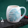 White Pastel Green Monstera Leaf Coffee Mug - 18 oz White Pastel Green Monstera Leaf Coffee Mug - 18 oz