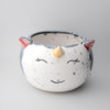 Unicorn Yarn Bowl - White with colorful accents Unicorn Yarn Bowl - White with colorful accents