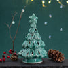 Green Tree with Star Lantern, Candle Holder, Cozy Holiday Luminary Green Tree with Star Lantern, Candle Holder, Cozy Holiday Luminary