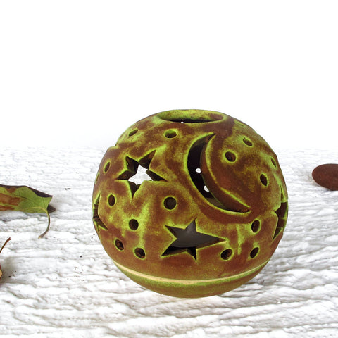 THE ORIGINAL Star Candileria™ in Chartreuse Green and Autumn Rust - Choose Size