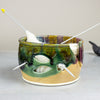Ceramic Yarn Bowl Hand made Knitting bowl Unique Orange Yellow Blue Purple Lime Green Ceramic Yarn Bowl Hand made Knitting bowl Unique Orange Yellow Blue Purple Lime Green