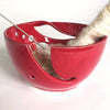 Red Yarn Bowl, Crochet Bowl, KNITTING Ceramic Yarn Organizer Red Yarn Bowl, Crochet Bowl, KNITTING Ceramic Yarn Organizer