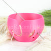 Regular Hot Pink Yarn bowl leaf Knitting Bowl 3D printed eco friendly plastic gifts Regular Hot Pink Yarn bowl leaf Knitting Bowl 3D printed eco friendly plastic gifts