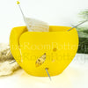 Yellow Yarn bowl, big cake Knitting Bowl 3D printed eco friendly plastic Travel Crochet bowl