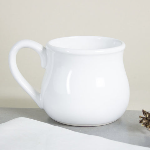 Plain Clean White Large 22 oz. Coffee Mug