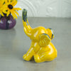 Elephant ring holder Lucky Elephant Yellow jewelry Ceramic Ring Holder Elephant ring holder Lucky Elephant Yellow jewelry Ceramic Ring Holder