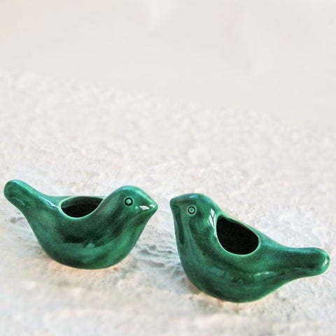 Emerald Green Love Birdies