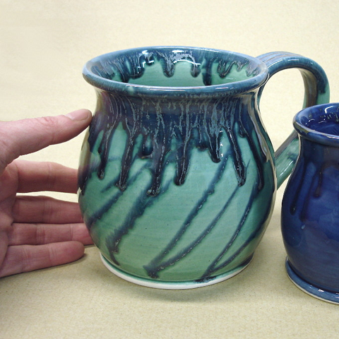 Extra Large Mint Green Coffee Mug