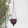 Large Hanging planter Eggplant Purple modern Urban Garden gardening Bowl