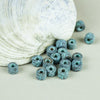 Green Patina Copper Mykonos Greek Ceramic 6X4mm Mini Tube Beads, 12 pcs. Green Patina Copper Mykonos Greek Ceramic 6X4mm Mini Tube Beads, 12 pcs.