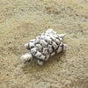 Cute Turtle Pendant, good luck fertility charm, Antique Silver Plated Mykonos beads Cute Turtle Pendant, good luck fertility charm, Antique Silver Plated Mykonos beads