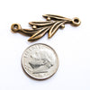 Curvy Olive Branch Jewelry Link Mykonos Casting Metal Antique Bronze connector (1) Curvy Olive Branch Jewelry Link Mykonos Casting Metal Antique Bronze connector (1)