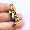 Curvy Olive Branch Jewelry Link Mykonos Casting Metal Antique Bronze connector (1) Curvy Olive Branch Jewelry Link Mykonos Casting Metal Antique Bronze connector (1)