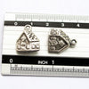Gingerbread Woodland House, Double Sided Greek Mykonos Antique Silver Metal Charm Pendant Gingerbread Woodland House, Double Sided Greek Mykonos Antique Silver Metal Charm Pendant