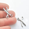 Silver Charm Pendant Scissors DIY jewelry making Greek craft supplies Sewing Needle crafts Charm Silver Charm Pendant Scissors DIY jewelry making Greek craft supplies Sewing Needle crafts Charm