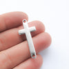 Sideways Large Cross Connector, Silver plated, Greek pendant, DIY Jewelry Making Sideways Large Cross Connector, Silver plated, Greek pendant, DIY Jewelry Making