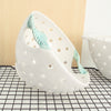 Fresh White Pottery Colander with green twisted leaf handles Fresh White Pottery Colander with green twisted leaf handles