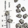 Grey Mykonos Ceramic Fish, Greek Tiny Beads (10 pack) MB16 Grey Mykonos Ceramic Fish, Greek Tiny Beads (10 pack) MB16