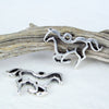 Horse Outline Pendant, Prancing Trotting horse Silhouette Charm, Greek Mykonos pendant, Southwest jewelry making Horse Outline Pendant, Prancing Trotting horse Silhouette Charm, Greek Mykonos pendant, Southwest jewelry making
