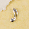 Music Note Pendant Charm, Antique Silver Tone, Greek DIY jewelry craft supplies Music Note Pendant Charm, Antique Silver Tone, Greek DIY jewelry craft supplies