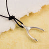 Large Wishbone Pendant, Double sided European Charm Large Wishbone Pendant, Double sided European Charm