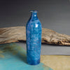 Deep Ocean Blue Handmade Pottery Straight Bottle
