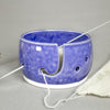Cobalt Blue Yarn bowl, Light Frothy Blue, Knitting Bowl, Yarn holder by BlueRoomPottery Cobalt Blue Yarn bowl, Light Frothy Blue, Knitting Bowl, Yarn holder by BlueRoomPottery