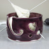 Bright Eggplant Purple Heart Yarn bowl Bright Eggplant Purple Heart Yarn bowl