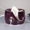 Bright Eggplant Purple Heart Yarn bowl Bright Eggplant Purple Heart Yarn bowl