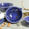 Ceramic Bowl Cobalt Blue Measuring Cup Set Four Nesting Prep Bowls Ceramic Bowl Cobalt Blue Measuring Cup Set Four Nesting Prep Bowls