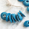 10 Mykonos Greek Beads Denim Blue Jeans Ceramic Cornflake Chips Bead 13mm 10 Mykonos Greek Beads Denim Blue Jeans Ceramic Cornflake Chips Bead 13mm