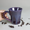French Country kitchen Modern Mug, Purple Ceramic Coffee Cup French Country kitchen Modern Mug, Purple Ceramic Coffee Cup