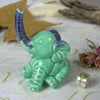 Elephant ring holder Lucky Elephant mint pastel jewelry Ring Holder Ceramic Green