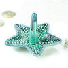 Emerald Green Starfish Ring Holder
