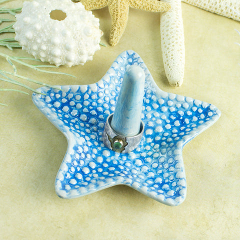 Turquoise Starfish Ring Holder