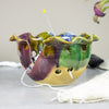 Ceramic Yarn Bowl, Hand made Knitting bowl, Unique Orange Yellow Blue Purple Lime Green Ceramic Yarn Bowl, Hand made Knitting bowl, Unique Orange Yellow Blue Purple Lime Green