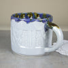 Grey with Blue Drips Sweater Mug Coffee cup Grey with Blue Drips Sweater Mug Coffee cup