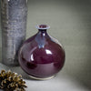 Small Round Purple bud vase Small Round Purple bud vase