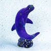 Dolphin Sculpture, Ceramic Pottery Velvet Purple glaze Dolphin Sculpture, Ceramic Pottery Velvet Purple glaze