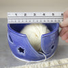 Cobalt Blue Yarn bowl with daisy and leaf cutout Cobalt Blue Yarn bowl with daisy and leaf cutout