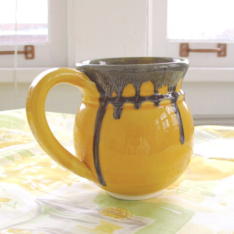 Happy Yellow Pottery Coffee mug