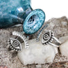 Silver Evil Eye Protection Ring Silver Evil Eye Protection Ring