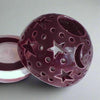Eggplant Purple Candle holder, THE ORIGINAL Ceramics Star Candileria™ Eggplant Purple Candle holder, THE ORIGINAL Ceramics Star Candileria™