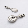 Guitar Mandolin Pendant, Antique silver plated Greek Mykonos Casting Metal Charm Guitar Mandolin Pendant, Antique silver plated Greek Mykonos Casting Metal Charm