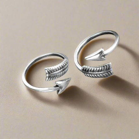 Silver Bohemian Arrow Ring