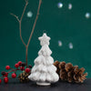 Christmas Village White Tree with Star Ornament