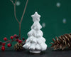 Christmas Village White Tree with Star Ornament