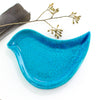 Personalized Turquoise Birdie Dish
