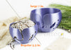 Yarn bowl Blue Purple Rainbow w/ leaf Regular Knitting Bowl 3D printed eco friendly plastic Travel Crochet bowl knitter gifts 5.5 inch Yarn holder